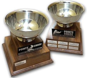 Points chase trophies