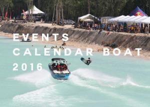 Calendar Events Wakeboard Boat 2016