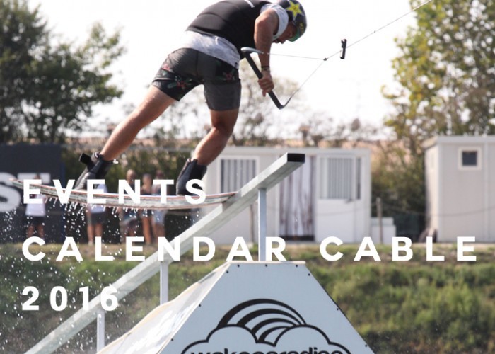 Calendar Events Wakeboard Cable 2016