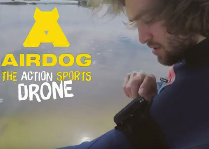 Airdog Drone & Pro wakeboarder