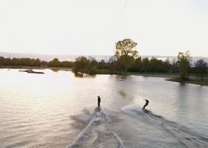 Spring evening at Burnside Cablepark